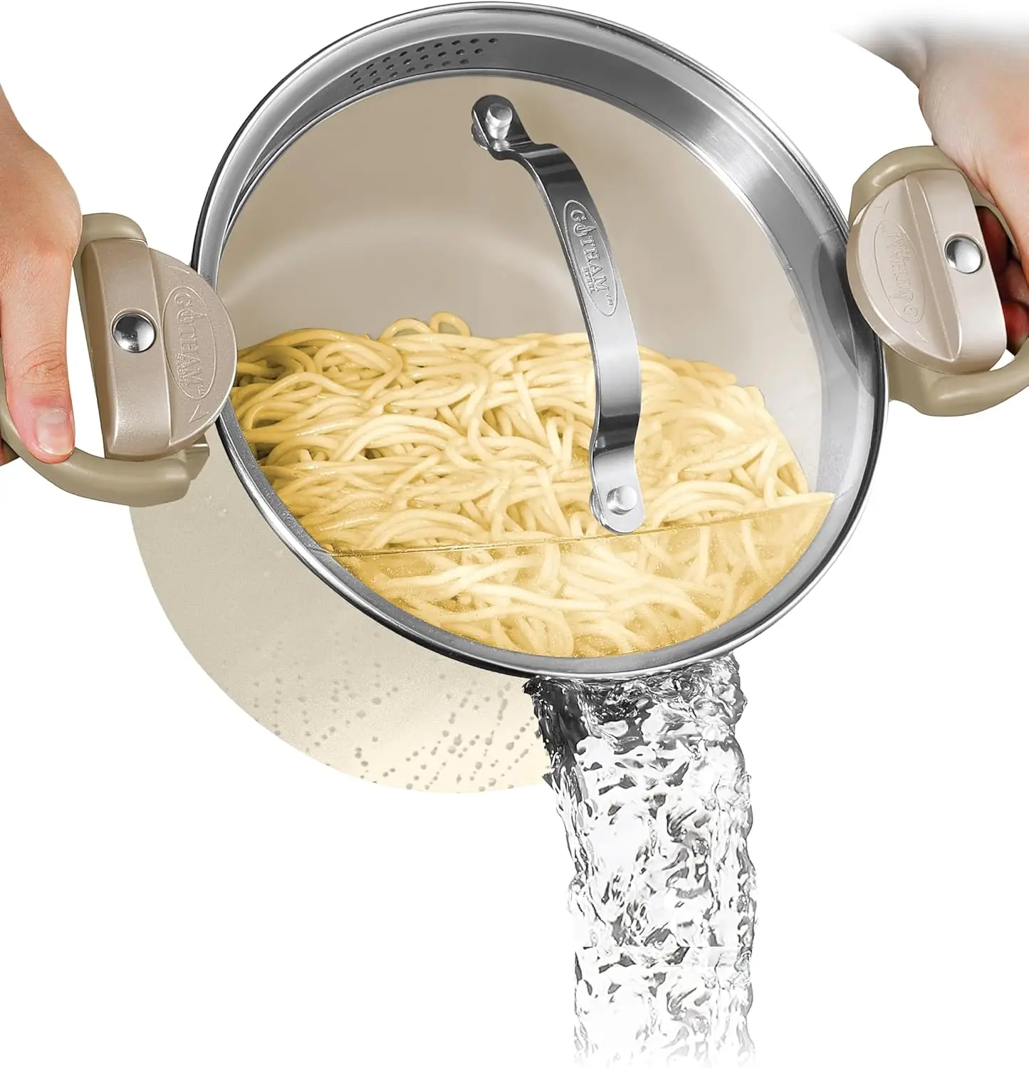 5-каратная керамическая кастрюля, универсальная кастрюля для макарон с крышкой-ситечком, поворотными и запирающимися ручками, керамическая кастрюля с антипригарным покрытием для
5-каратная керамическая кастрюля, универсальная кастрюля для макарон с крышкой-ситечком, поворотными и запирающимися ручками, керамическая кастрюля с антипригарным покрытием для