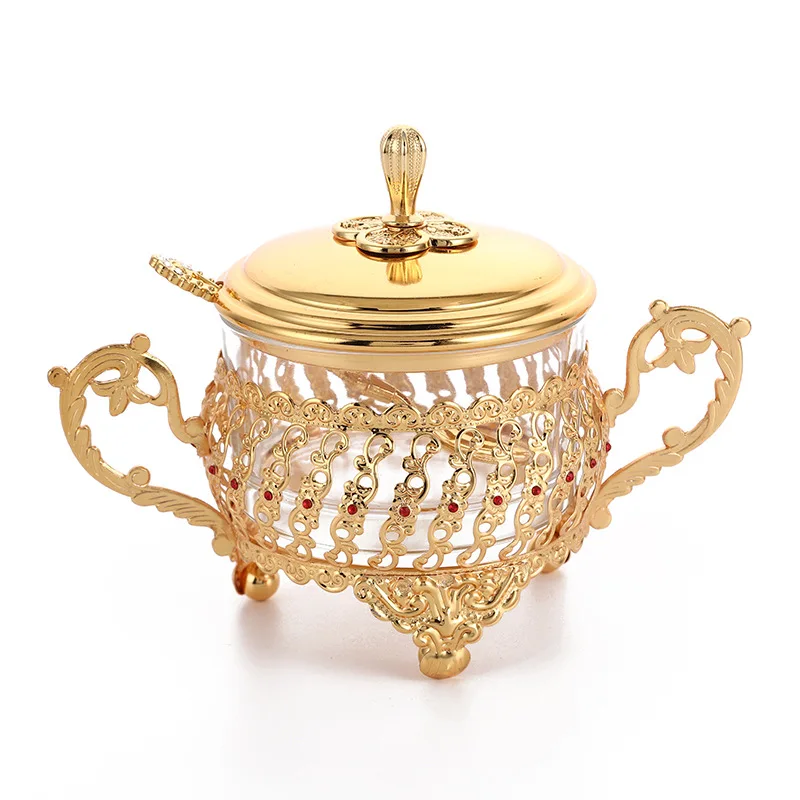 European Glass Spice Jar with Hollow Metal Holder, Creative Kitchen Seasoning Container, Single Sugar Pot for Countertop
European Glass Spice Jar with Hollow Metal Holder, Creative Kitchen Seasoning Container, Single Sugar Pot for Countertop