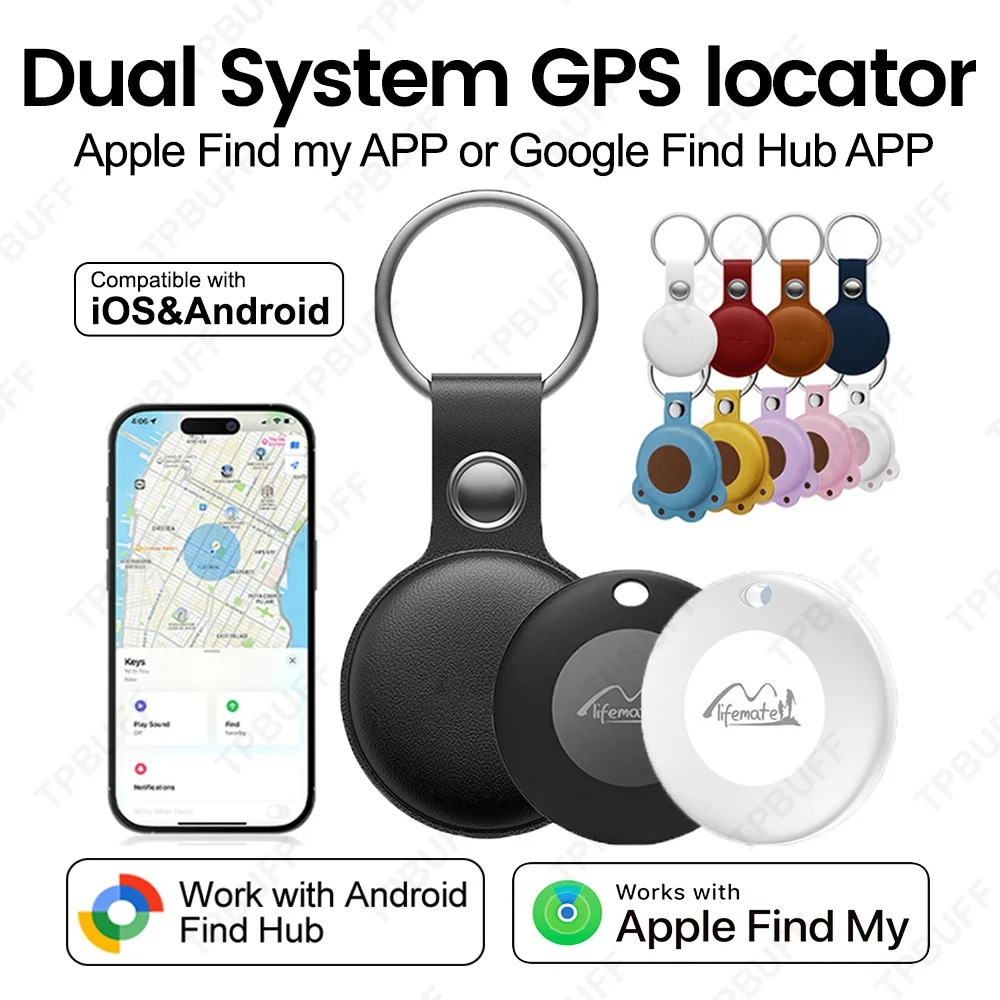 Google/Appl Find My Dual System Gps Tracker Android Find My Portable GPS Tracker For Children Anti-Lost Alarm Google Location