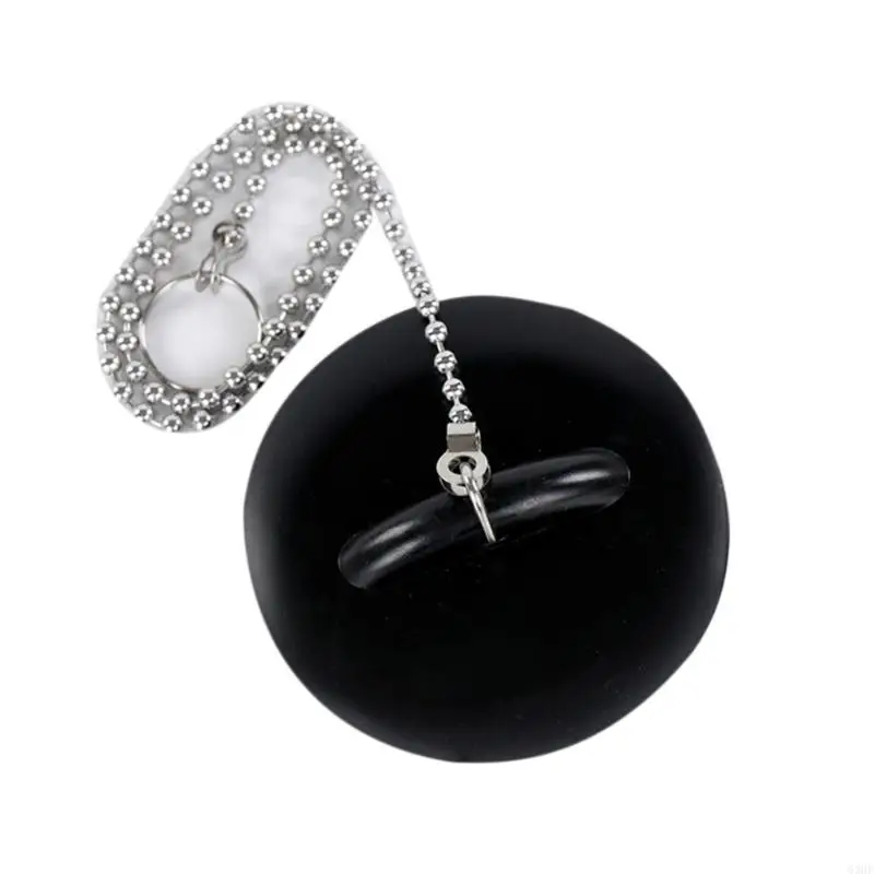 63HF Bathtub Drain Stopper with Chain Rubber Drain Plug Bathtub Accessories Durable
63HF Bathtub Drain Stopper with Chain Rubber Drain Plug Bathtub Accessories Durable
