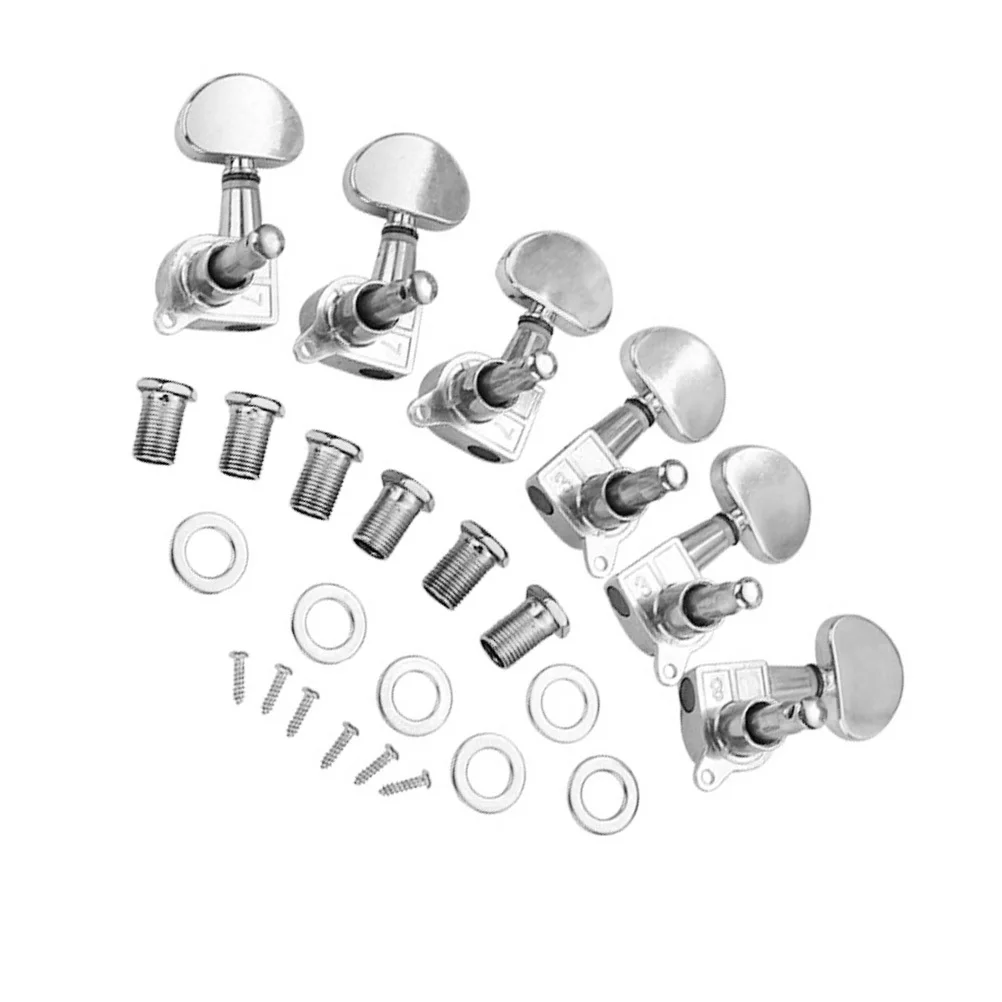 Guitar Tuning Pegs Metal Silver For Folk Guitar High Grade Machine Heads Replacement Parts Tools Instrument Accessories
Guitar Tuning Pegs Metal Silver For Folk Guitar High Grade Machine Heads Replacement Parts Tools Instrument Accessories