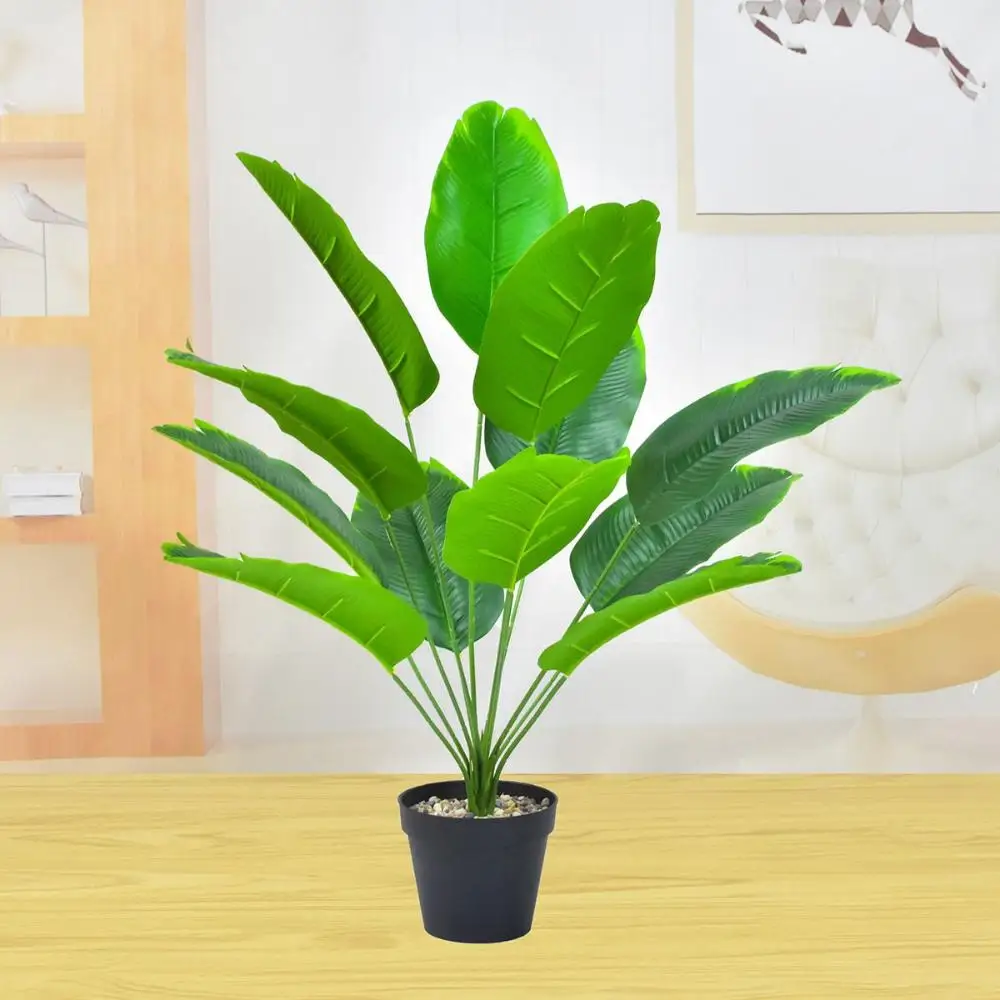 Garden Large Tropical Greenery Faux Banana Tree Fake Plant Home Decoration Artificial Palm
Garden Large Tropical Greenery Faux Banana Tree Fake Plant Home Decoration Artificial Palm