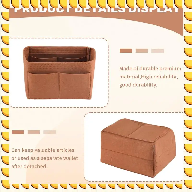 BAAU Home Storage Bag Purse Organizer Felt Insert Bag Makeup Organizer Inner Purse Portable Cosmetic Bags Storage Tote M
BAAU Home Storage Bag Purse Organizer Felt Insert Bag Makeup Organizer Inner Purse Portable Cosmetic Bags Storage Tote M