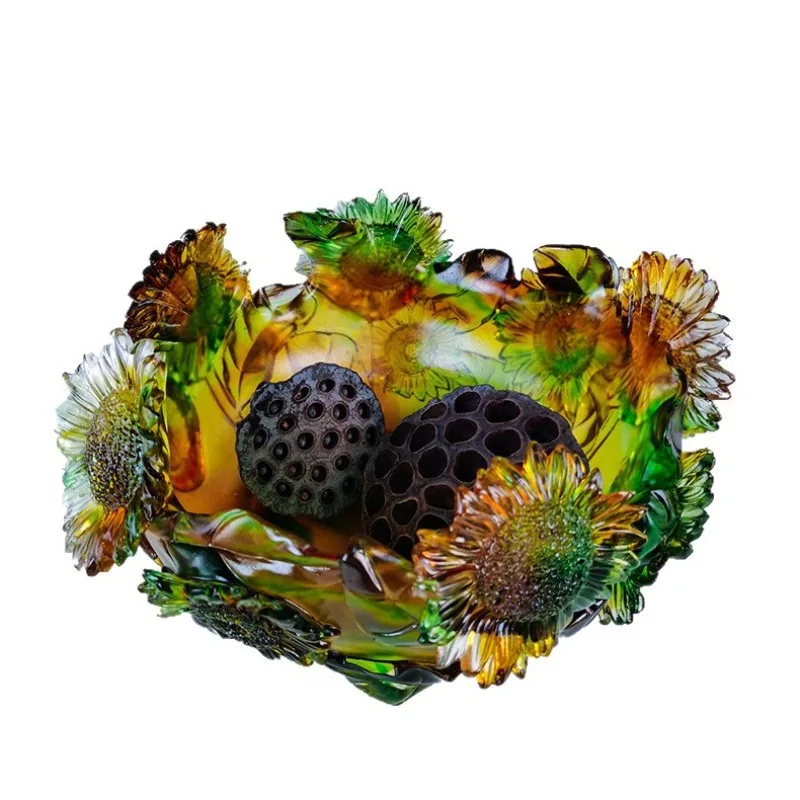 Ancient glazed entrance living room home auspicious decorative fruit plate
Ancient glazed entrance living room home auspicious decorative fruit plate