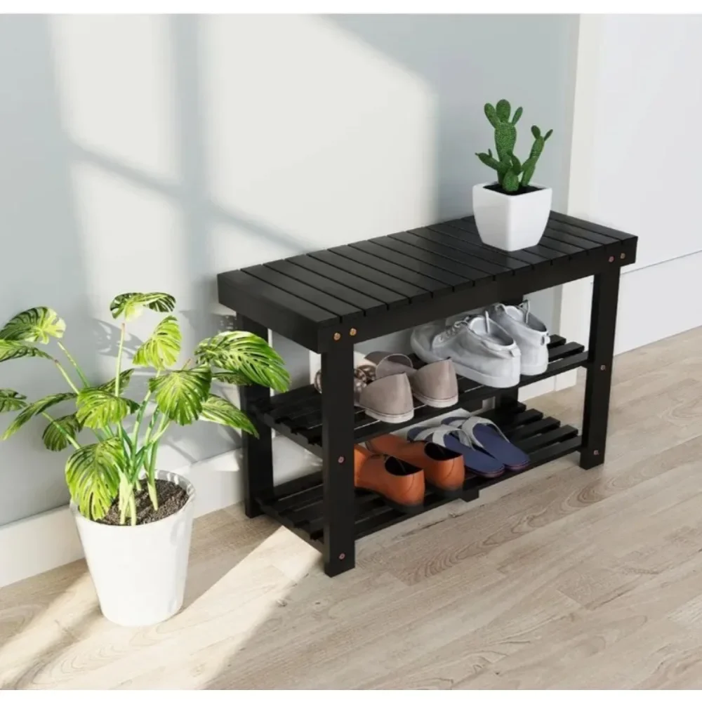 3-Tier Acacia Shoe Rack Bench, Wooden Footwear Organizer for Boots, 300 LBS Load Capacity, Perfect for Closet Entryway Bathroom
3-Tier Acacia Shoe Rack Bench, Wooden Footwear Organizer for Boots, 300 LBS Load Capacity, Perfect for Closet Entryway Bathroom