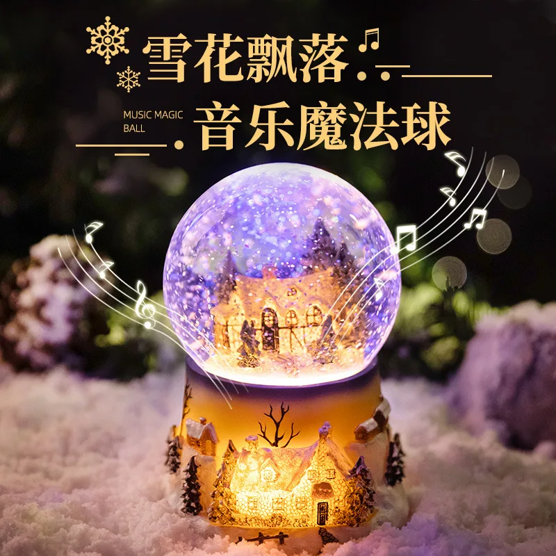 Sky City Crystal Ball Christmas Children's Day Gifts Luminous Music Box Music Box Automatic Snow Ornament
Sky City Crystal Ball Christmas Children's Day Gifts Luminous Music Box Music Box Automatic Snow Ornament