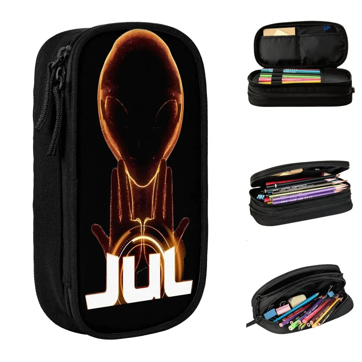 Jul UFO Pencil Case Rapper Pencil Pouch Pen Box for Girls Boys Large Storage Pencil Bags Students School Gift Stationery
Jul UFO Pencil Case Rapper Pencil Pouch Pen Box for Girls Boys Large Storage Pencil Bags Students School Gift Stationery