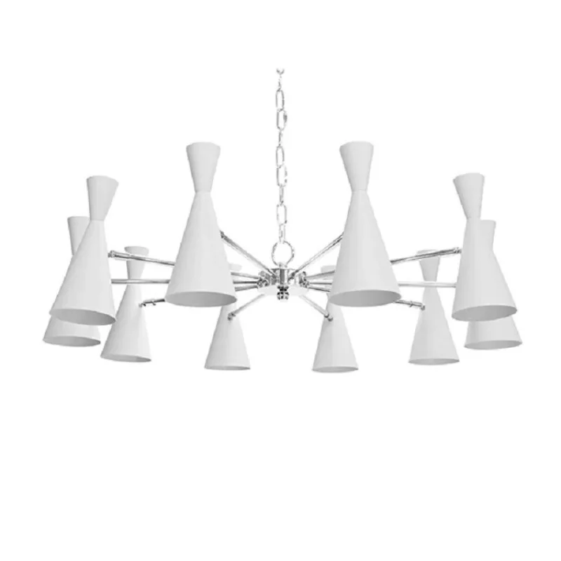 Hourglass lampshade chandelier villa model room
Hourglass lampshade chandelier villa model room