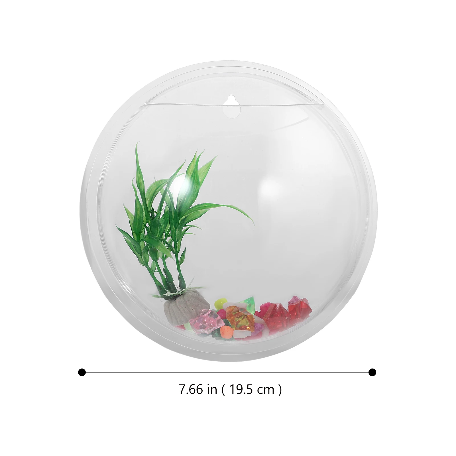 19.5cm Diameter Wall Mounted Acrylic Fish Bowl Hanging Aquarium Transparent Home Decor Save Space
19.5cm Diameter Wall Mounted Acrylic Fish Bowl Hanging Aquarium Transparent Home Decor Save Space