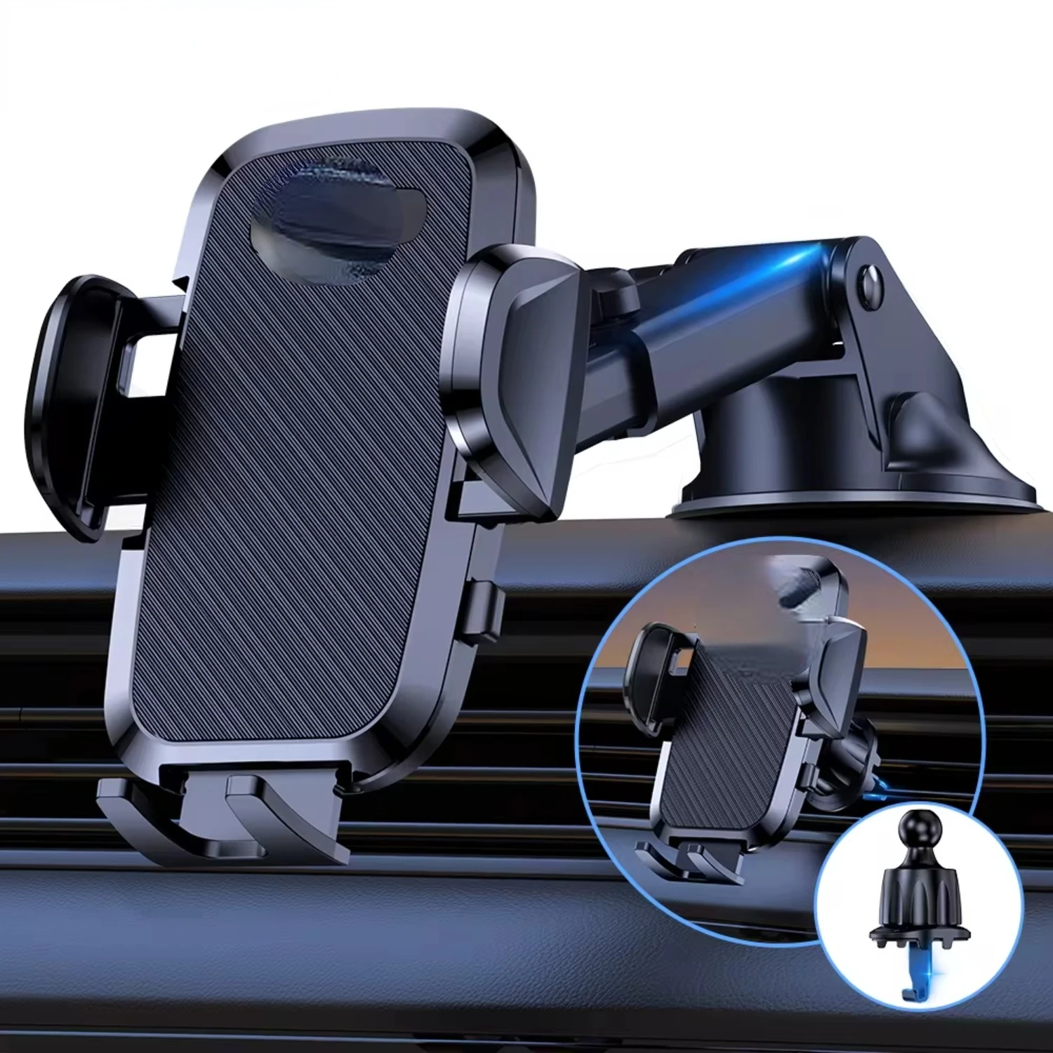 Car Phone Holder Mount 2-IN-1 Handsfree Stand Dashboard Air Vent Android Compatible
Car Phone Holder Mount 2-IN-1 Handsfree Stand Dashboard Air Vent Android Compatible