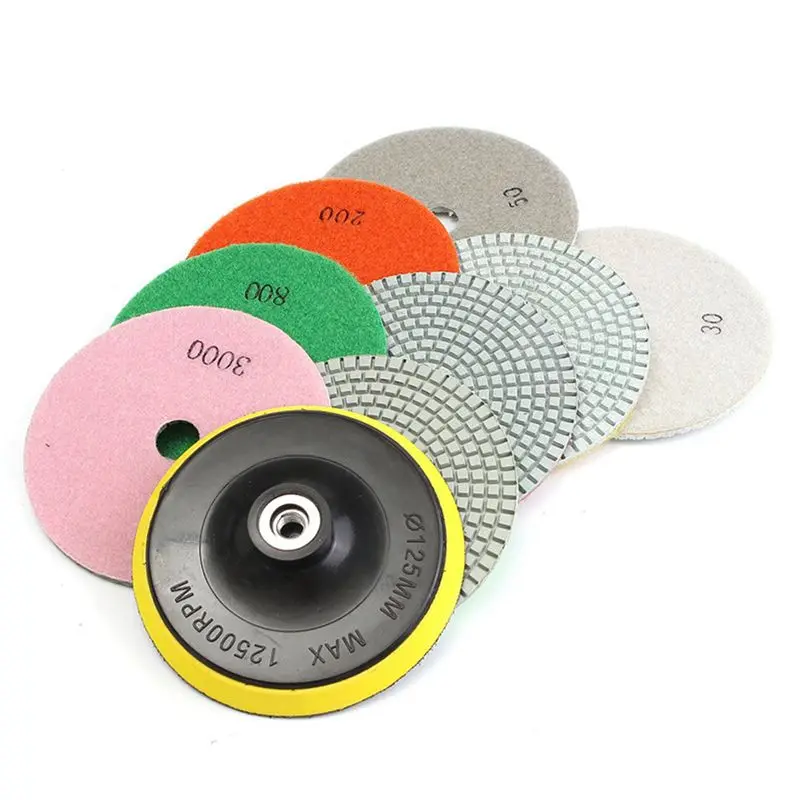 18Pc 5 Inch Diamond Polishing Pad Set Granite Marble Concrete Stone Tile Wet Dry For Granite Concrete Marble Stone Tiles
18Pc 5 Inch Diamond Polishing Pad Set Granite Marble Concrete Stone Tile Wet Dry For Granite Concrete Marble Stone Tiles
