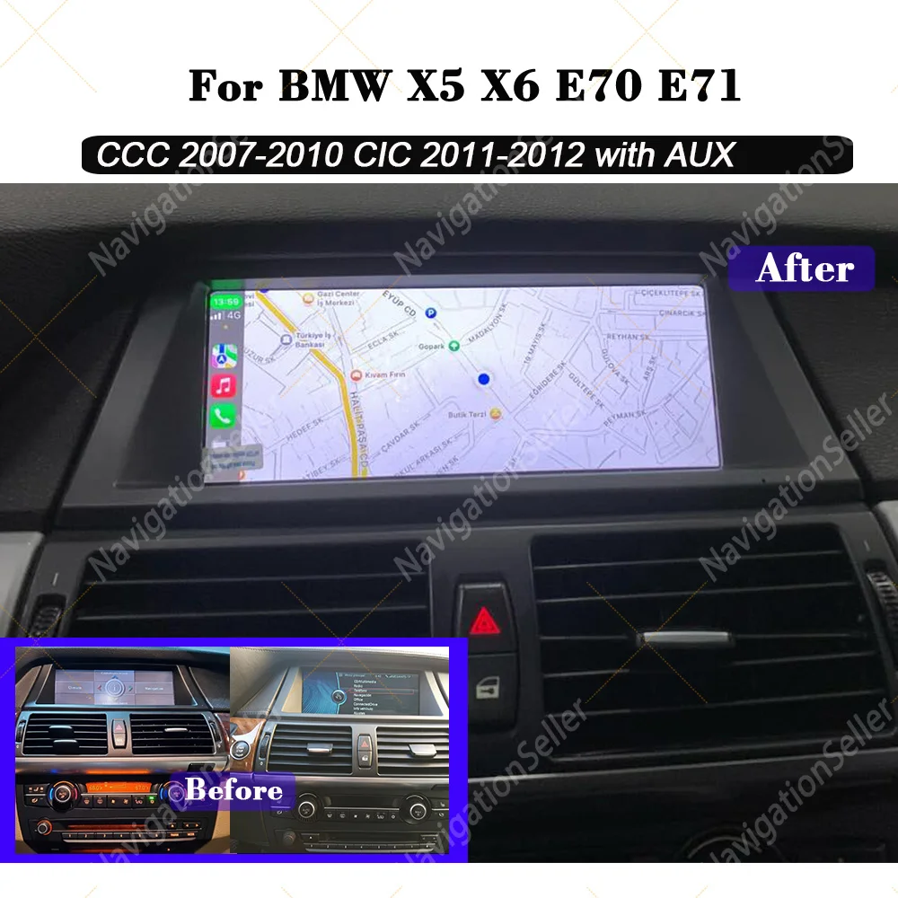 Android 14 for BMW X5 E70 X6 E71 2007 - 2010 CCC CIC Carplay Car Video Multimedia Player BT 4G 8.8" Touch Screen Auto Accessorie
Android 14 for BMW X5 E70 X6 E71 2007 - 2010 CCC CIC Carplay Car Video Multimedia Player BT 4G 8.8" Touch Screen Auto Accessorie