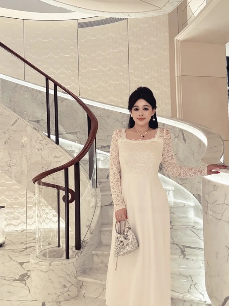 Платье миди с высокой талией, приталенное, с вырезами и вставками, в уличном стиле, А-силуэт, для полных женщин, с длинным рукавом, облегающее
Платье миди с высокой талией, приталенное, с вырезами и вставками, в уличном стиле, А-силуэт, для полных женщин, с длинным рукавом, облегающее