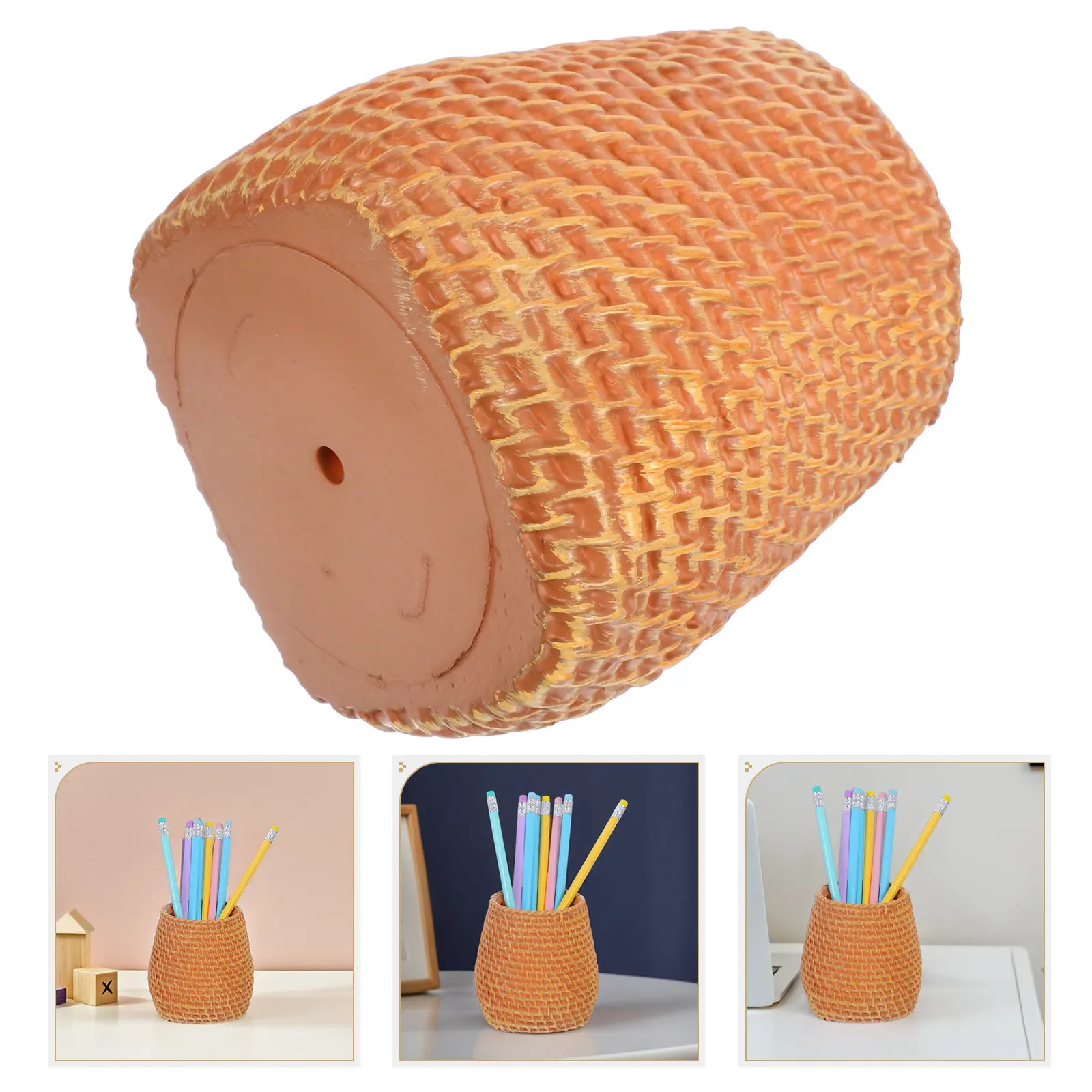 Imitation Rattan Pen Holder Multi-Functional Desk Organizer Small Flower Vase Pencil Cup Makeup Brush Holder Plastic for Office
Imitation Rattan Pen Holder Multi-Functional Desk Organizer Small Flower Vase Pencil Cup Makeup Brush Holder Plastic for Office