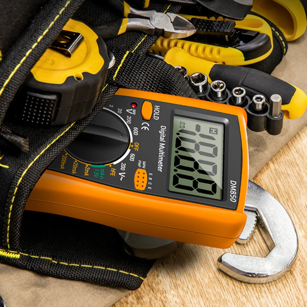 Digital Multimeter ABS Voltmeter Electrical Tester Silver Orange Large Display Home Repair Tool Voltage Current Meter Automotive
Digital Multimeter ABS Voltmeter Electrical Tester Silver Orange Large Display Home Repair Tool Voltage Current Meter Automotive