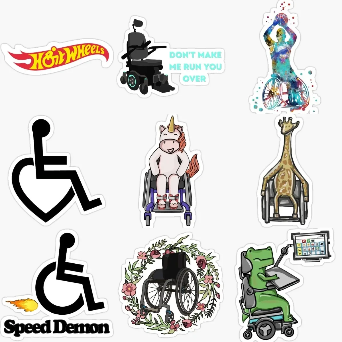 Creative Disabled Wheelchair Handicap Waterproof Accessories Sticker for Decorate Fridge Wall Car Helmet Camper Bumper Decal
Creative Disabled Wheelchair Handicap Waterproof Accessories Sticker for Decorate Fridge Wall Car Helmet Camper Bumper Decal