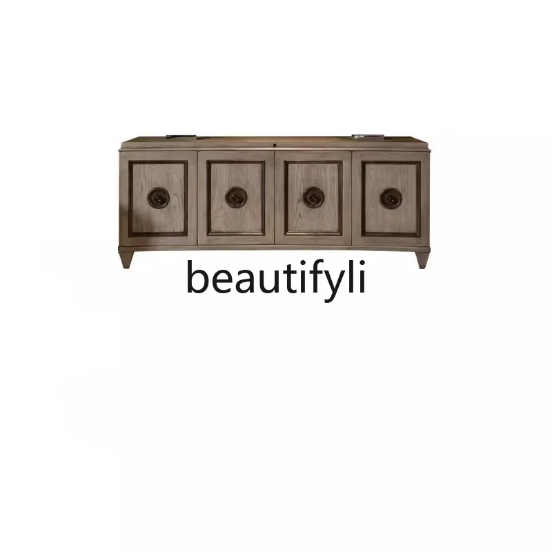 Retro dining side cabinet Solid wood entry foyer entrance TV cabinet Light luxury locker Living room furniture
Retro dining side cabinet Solid wood entry foyer entrance TV cabinet Light luxury locker Living room furniture