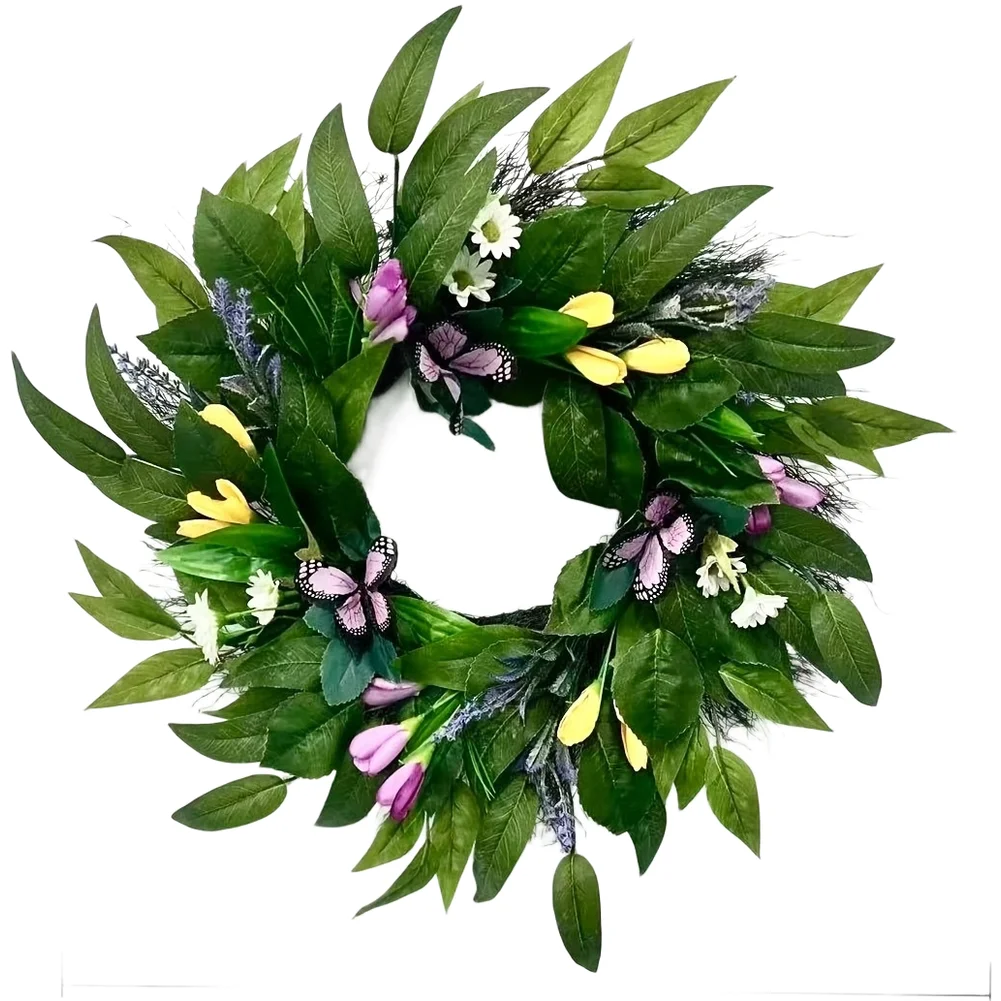 Цветочный венок 50 см с дизайном бабочек для весны и лета, для украшения сада, двора, фермерского дома, двери, уличного декора
Цветочный венок 50 см с дизайном бабочек для весны и лета, для украшения сада, двора, фермерского дома, двери, уличного декора