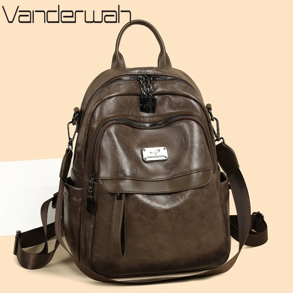 Genuine Brand Casual Backpack with Wide Strap Top Quality Leather Women Shoulder School Bags Large Capacity Backpacks A4 Ipad
Genuine Brand Casual Backpack with Wide Strap Top Quality Leather Women Shoulder School Bags Large Capacity Backpacks A4 Ipad