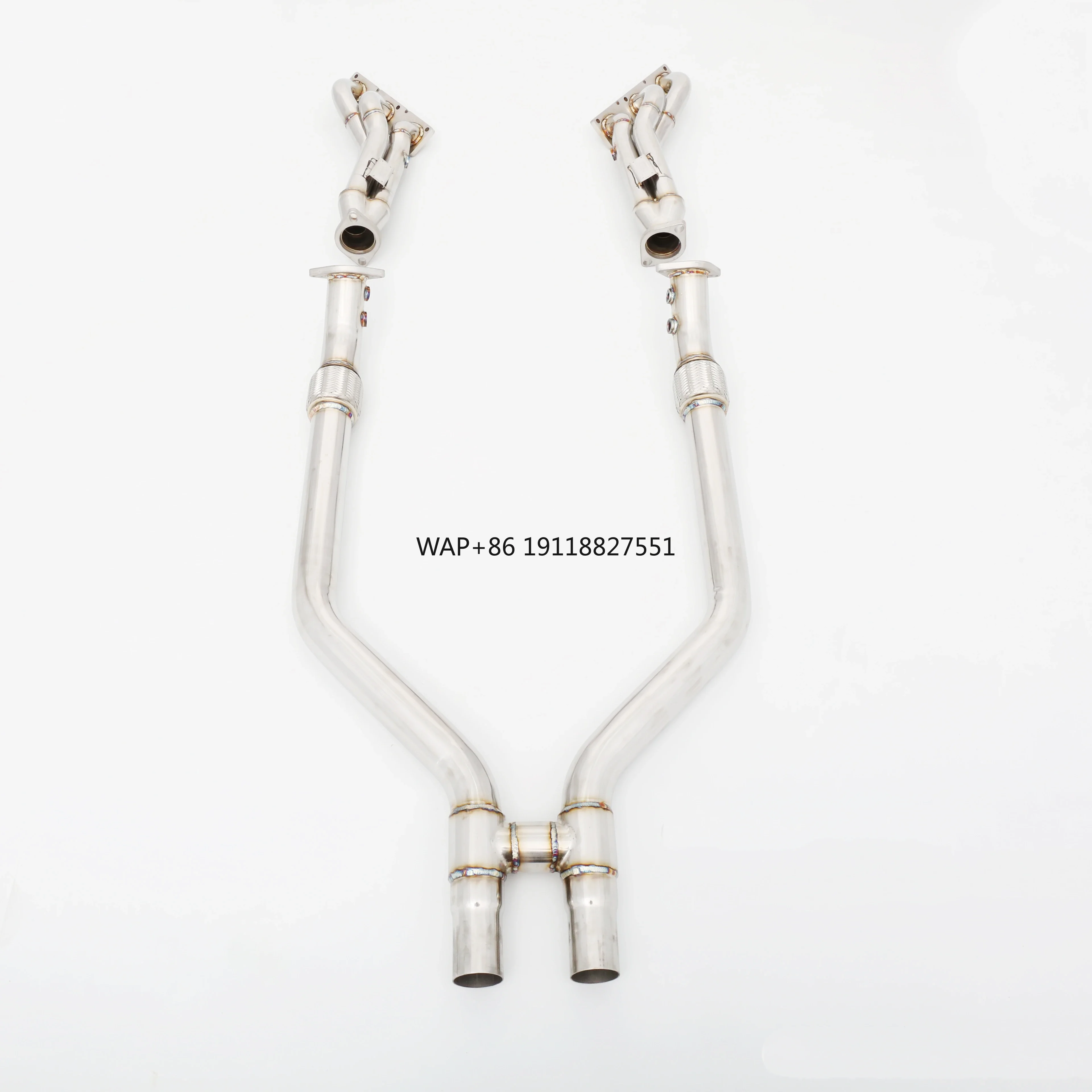 Custom 304 Stainless Steel Manifold Headers and Front Pipe for 3.7L Premium Performance Exhaust System
Custom 304 Stainless Steel Manifold Headers and Front Pipe for 3.7L Premium Performance Exhaust System