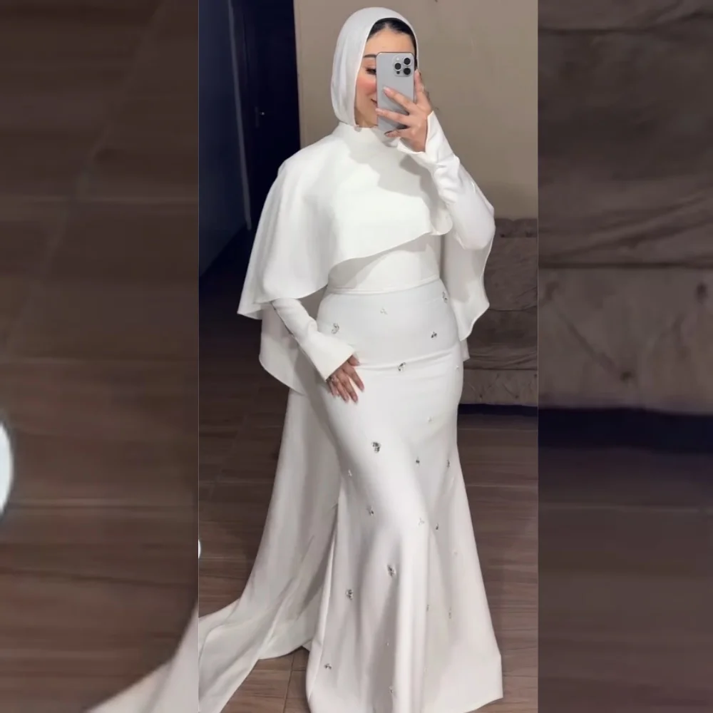 Customized Fashion Elegant Jersey Sequined Pleat Trumpet High Collar Long Dresses Bespoke Occasion Matching
Customized Fashion Elegant Jersey Sequined Pleat Trumpet High Collar Long Dresses Bespoke Occasion Matching