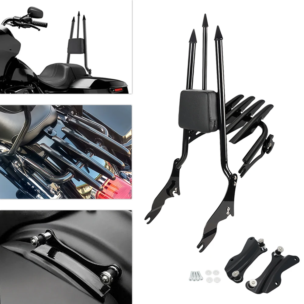 Passenger Backrest Sissy Bar Luggage Rack Fit For Harley Touring Road King Street Glide Electra Glide Road Glide 2009 - 2025
Passenger Backrest Sissy Bar Luggage Rack Fit For Harley Touring Road King Street Glide Electra Glide Road Glide 2009 - 2025