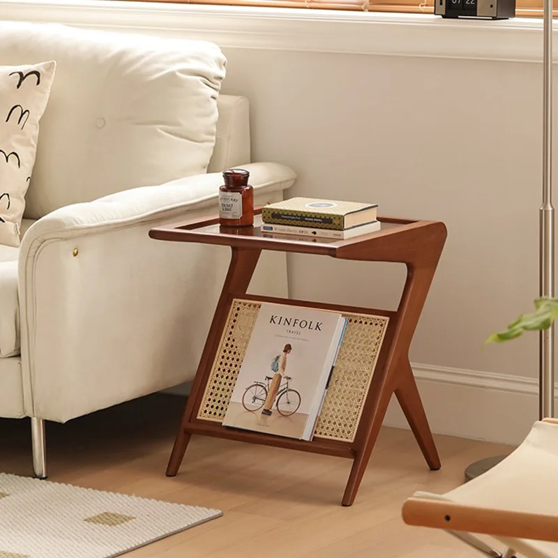 Cheese side square solid wood coffee table living room small apartment rattan Japanese side table ash wood simple
Cheese side square solid wood coffee table living room small apartment rattan Japanese side table ash wood simple