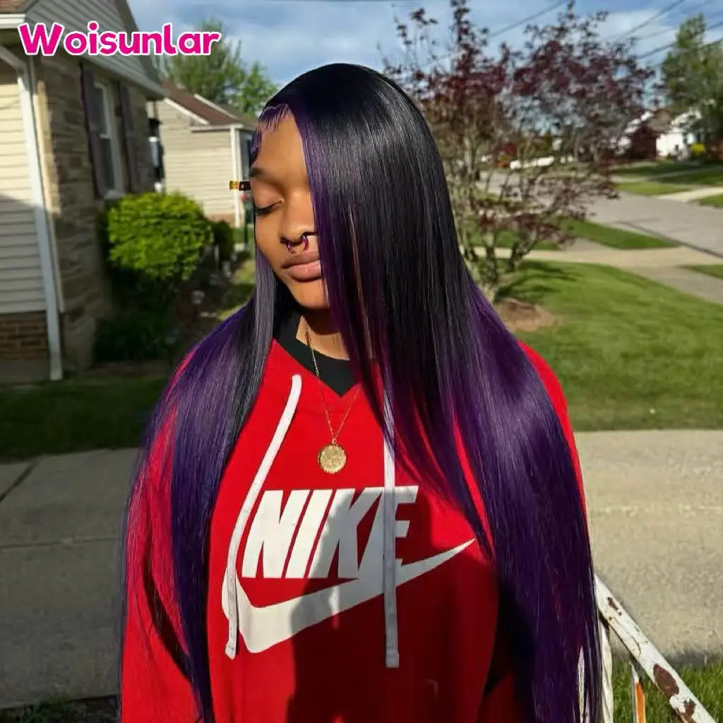 36 inches Ombre Black and Dark purplelace Front Human Hair Wigs Straight Black women13x4 Transparent Lace Natural Human hair
36 inches Ombre Black and Dark purplelace Front Human Hair Wigs Straight Black women13x4 Transparent Lace Natural Human hair