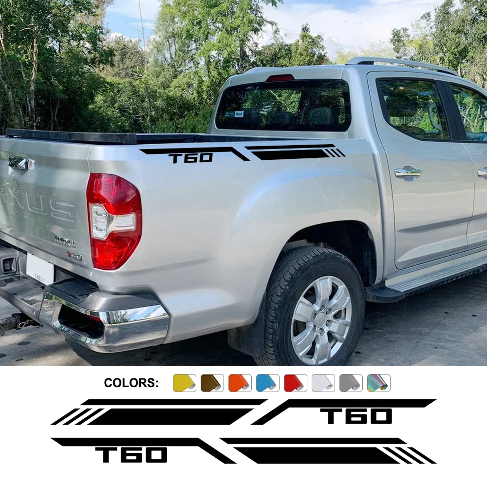 Pickup Trunk Side Stickers For Maxus T60 T 60 Datong Truck Graphics Stripes Style Decals Vinyl Cover Auto Tuning Accessories
Pickup Trunk Side Stickers For Maxus T60 T 60 Datong Truck Graphics Stripes Style Decals Vinyl Cover Auto Tuning Accessories