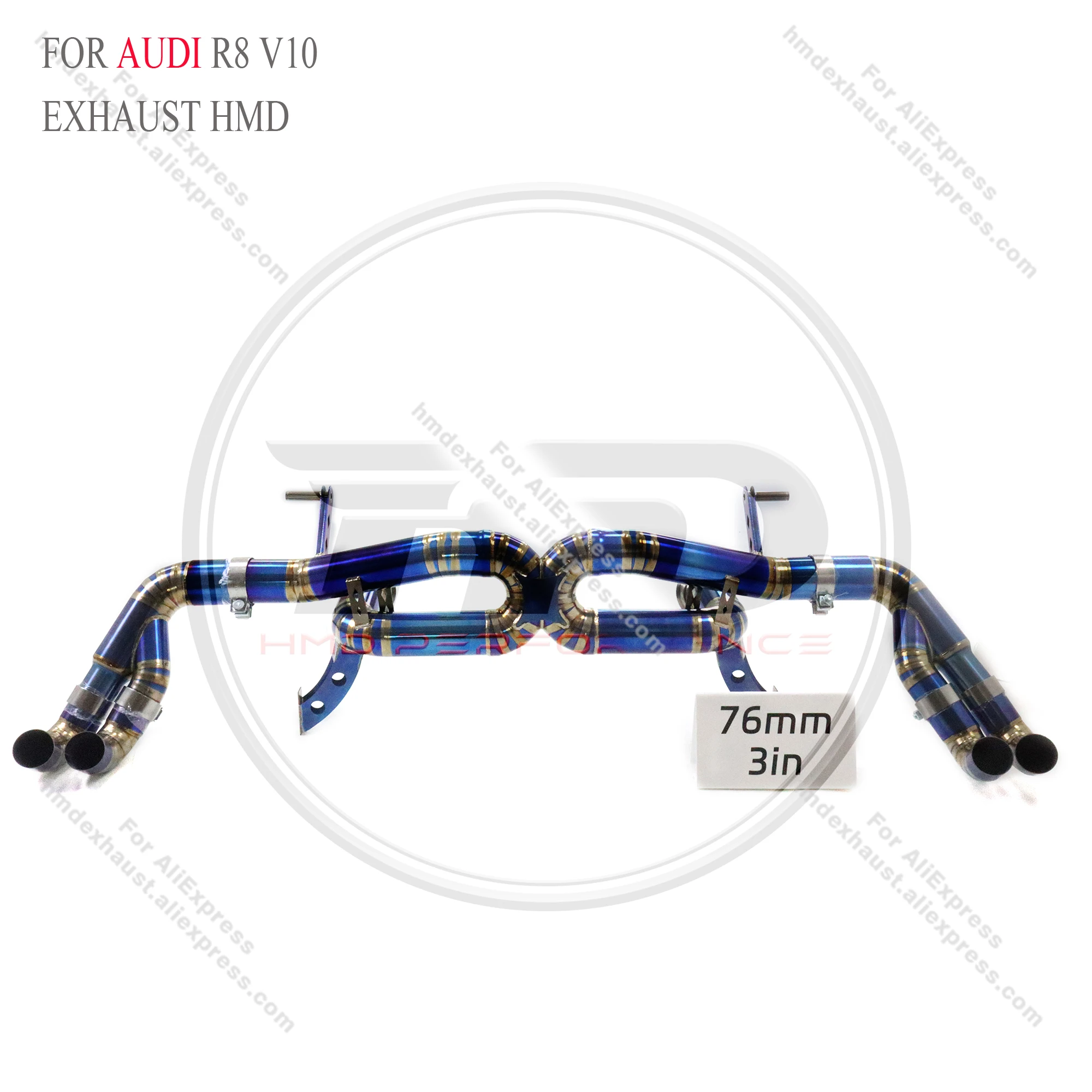 Титановая система Catback для Audi R8 V10 без клапана Выхлопная система HMD Сертификация качества производительности
Титановая система Catback для Audi R8 V10 без клапана Выхлопная система HMD Сертификация качества производительности