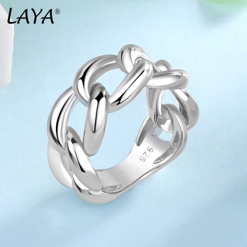 LAYA NEW 925 Sterling Silver Cuban Chain Link Rings For Men Women Simple Unique Design Silver Original Modern Jewelry 2025 Trend
LAYA NEW 925 Sterling Silver Cuban Chain Link Rings For Men Women Simple Unique Design Silver Original Modern Jewelry 2025 Trend