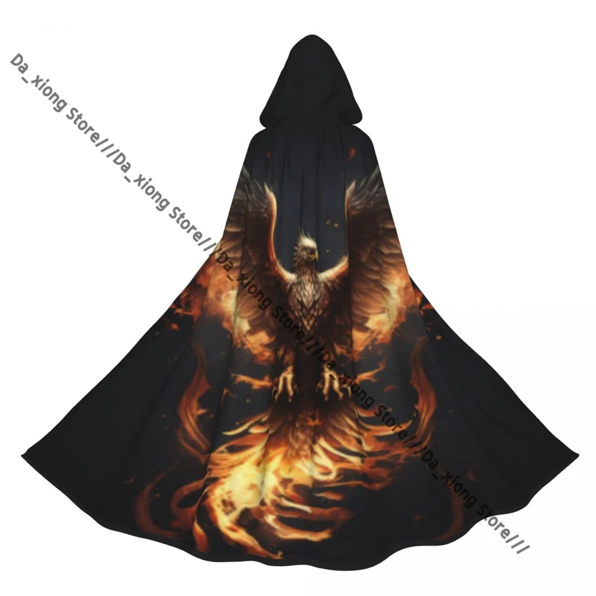 Witch Long Hooded Robe Phoenix Rising From Fire With Wings Halloween Cloak Cosplay Costumes for Adult
Witch Long Hooded Robe Phoenix Rising From Fire With Wings Halloween Cloak Cosplay Costumes for Adult