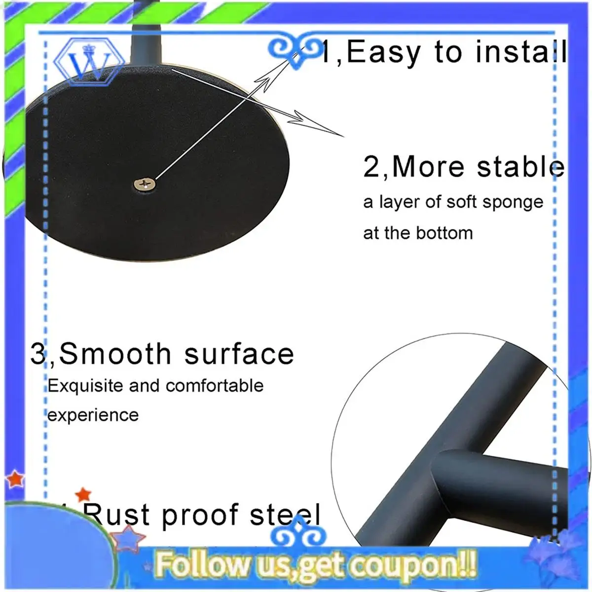 Easy To Use Modern Portable Hand Towel Holder Stand For Bathroom Stainless Steel Countertop Towel Rack Stand Brushed Matte Black
Easy To Use Modern Portable Hand Towel Holder Stand For Bathroom Stainless Steel Countertop Towel Rack Stand Brushed Matte Black