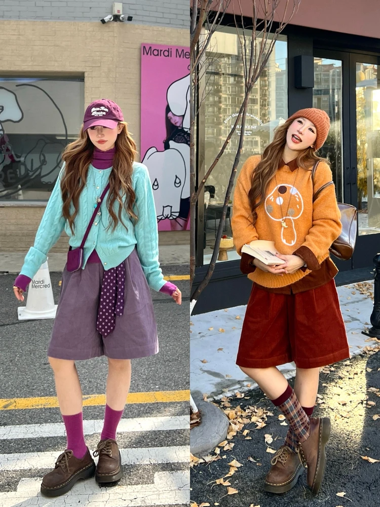 Женские вельветовые брюки А-силуэта с высокой талией, длиной до середины икры, в стиле ретро, в двух цветах, осенне-зимние, хлопковые, на молнии, прямого кроя, повседневные
Женские вельветовые брюки А-силуэта с высокой талией, длиной до середины икры, в стиле ретро, в двух цветах, осенне-зимние, хлопковые, на молнии, прямого кроя, повседневные