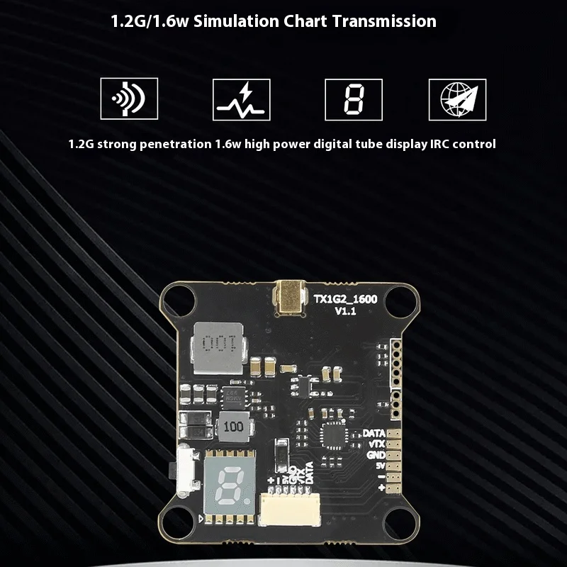 Atomrc 1.2g/1.6w Simulation Image Transmission Strong Penetration High Power Irc Control Low Frequency Three Speed Adjustment
Atomrc 1.2g/1.6w Simulation Image Transmission Strong Penetration High Power Irc Control Low Frequency Three Speed Adjustment