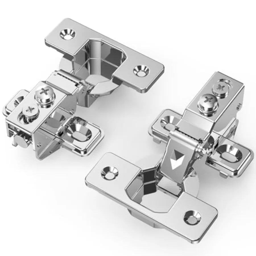 Pack 1/" Overlay Soft Close Face Frame & Frameless Hinges, Stainless Steel Quiet 3D Concealed for Kitchen Door, 5° Slow Smooth
Pack 1/" Overlay Soft Close Face Frame & Frameless Hinges, Stainless Steel Quiet 3D Concealed for Kitchen Door, 5° Slow Smooth