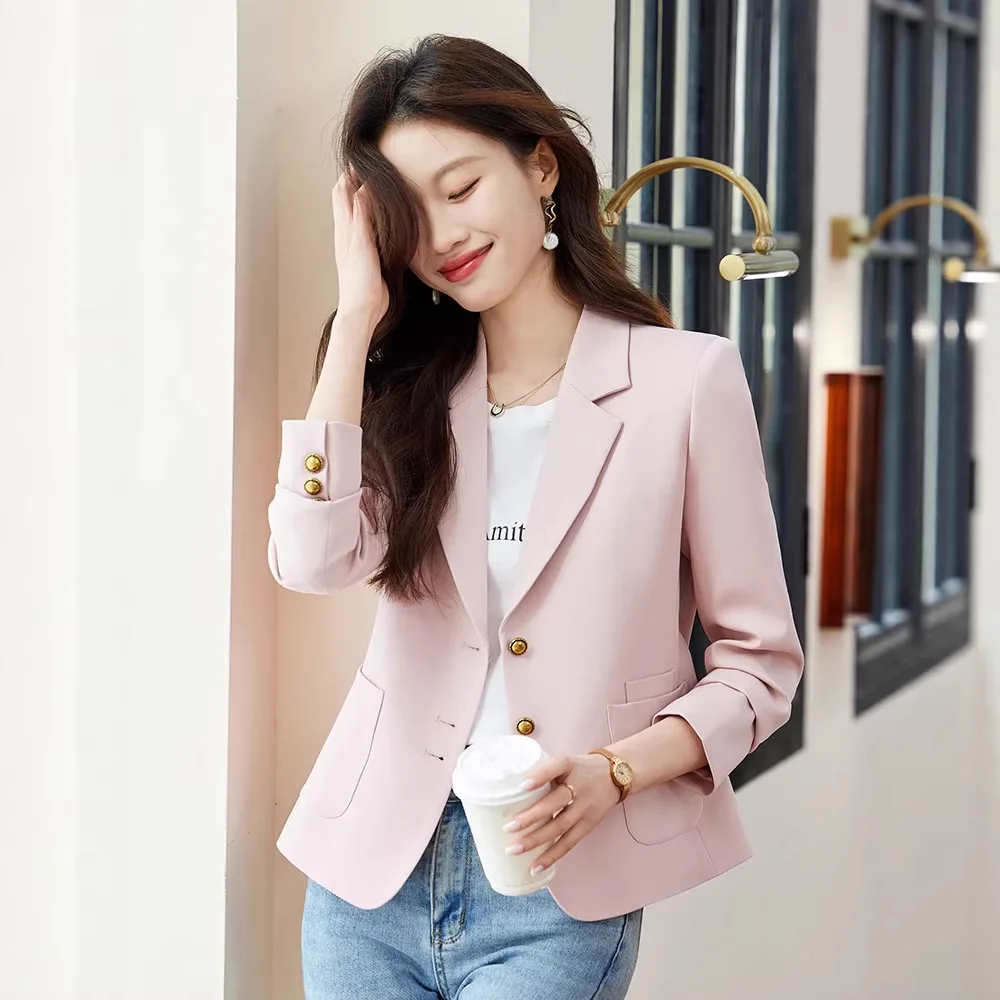 Spring Autumn New Small Suit Ladies Coat Women's Business Work Office Casual Blazers Jacket Female Short Fashion Slim Suit Top
Spring Autumn New Small Suit Ladies Coat Women's Business Work Office Casual Blazers Jacket Female Short Fashion Slim Suit Top