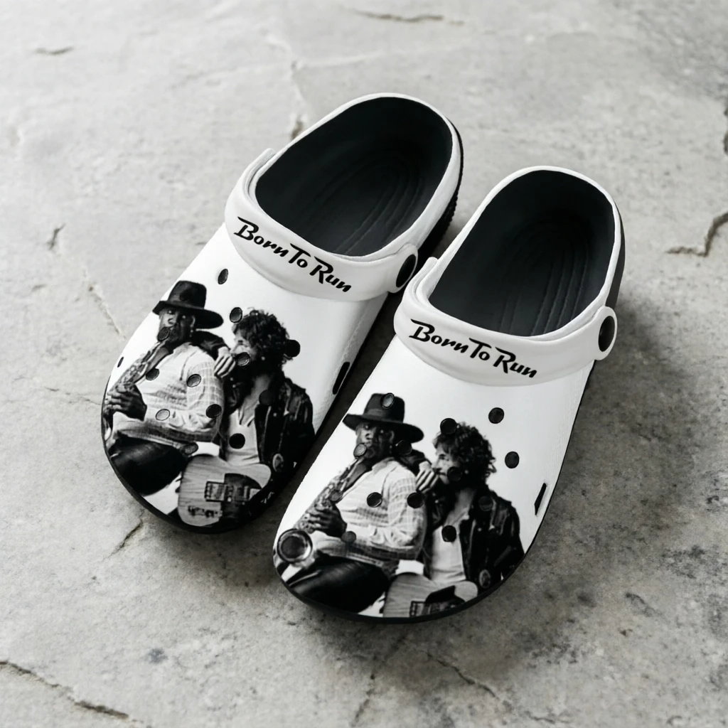 Born To Run Iconic Design Slides Men Women Bruce Springsteen Graphic Sandals Casual Unisex Footwear
Born To Run Iconic Design Slides Men Women Bruce Springsteen Graphic Sandals Casual Unisex Footwear