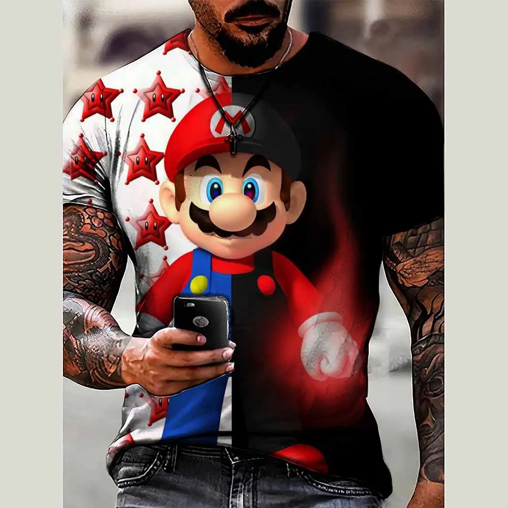 Y2k Super Mario с 3D принтом, одежда для родителей и детей, 110-6XL, мужская детская футболка с коротким рукавом, лето 2023, модные топы в стиле Харадзюку
Y2k Super Mario с 3D принтом, одежда для родителей и детей, 110-6XL, мужская детская футболка с коротким рукавом, лето 2023, модные топы в стиле Харадзюку