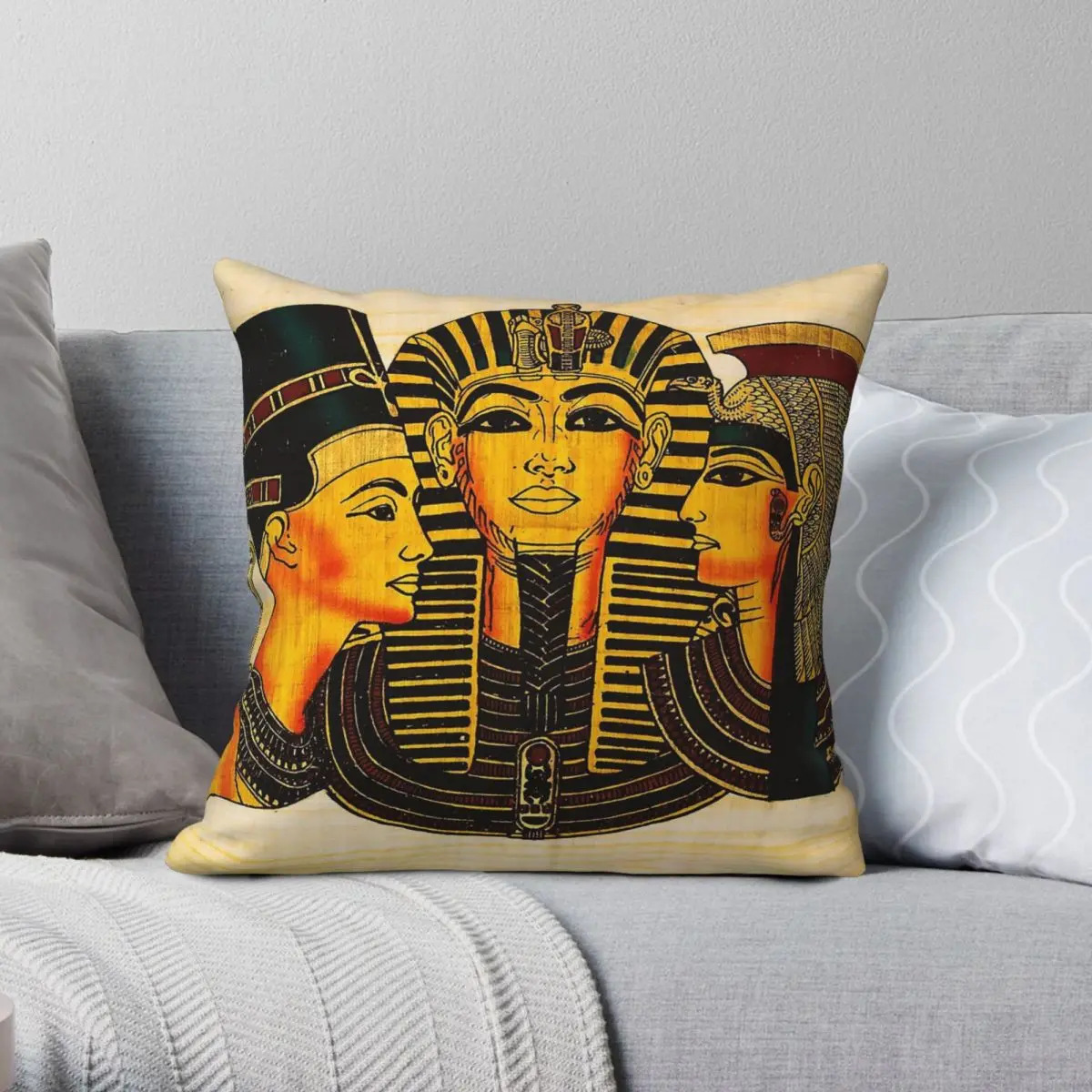 Egyptian King Tut Nefertiti Cleopatra Square Pillowcase Polyester Linen Velvet Creative Zip Pillow Case Home Cushion Cover 18"
Egyptian King Tut Nefertiti Cleopatra Square Pillowcase Polyester Linen Velvet Creative Zip Pillow Case Home Cushion Cover 18"