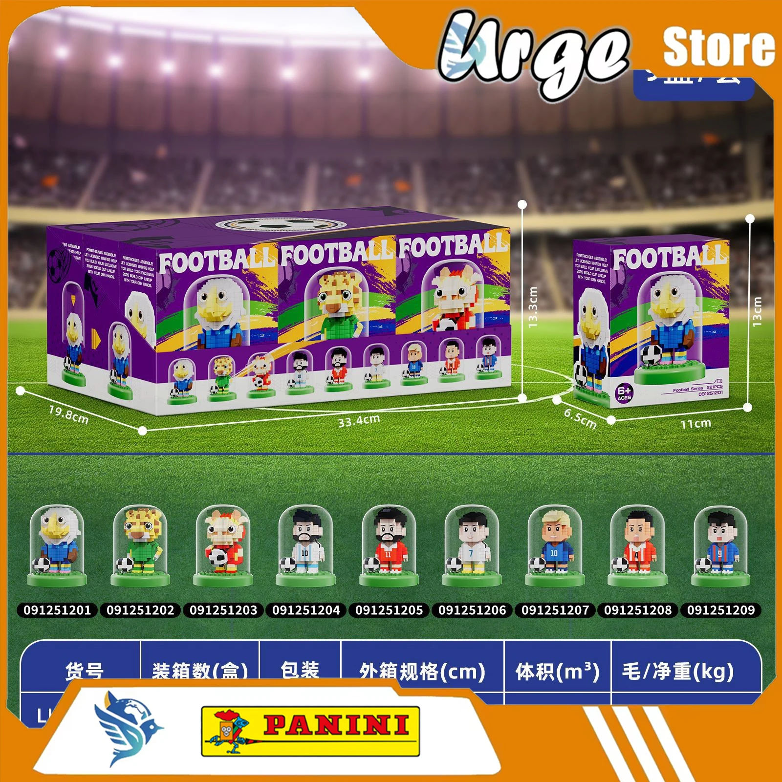 Коллекционная фигурка-конструктор Panini World Cup Mascot - Официальная лицензированная кукла-футболист, декоративная статуэтка для рабочего стола
Коллекционная фигурка-конструктор Panini World Cup Mascot - Официальная лицензированная кукла-футболист, декоративная статуэтка для рабочего стола