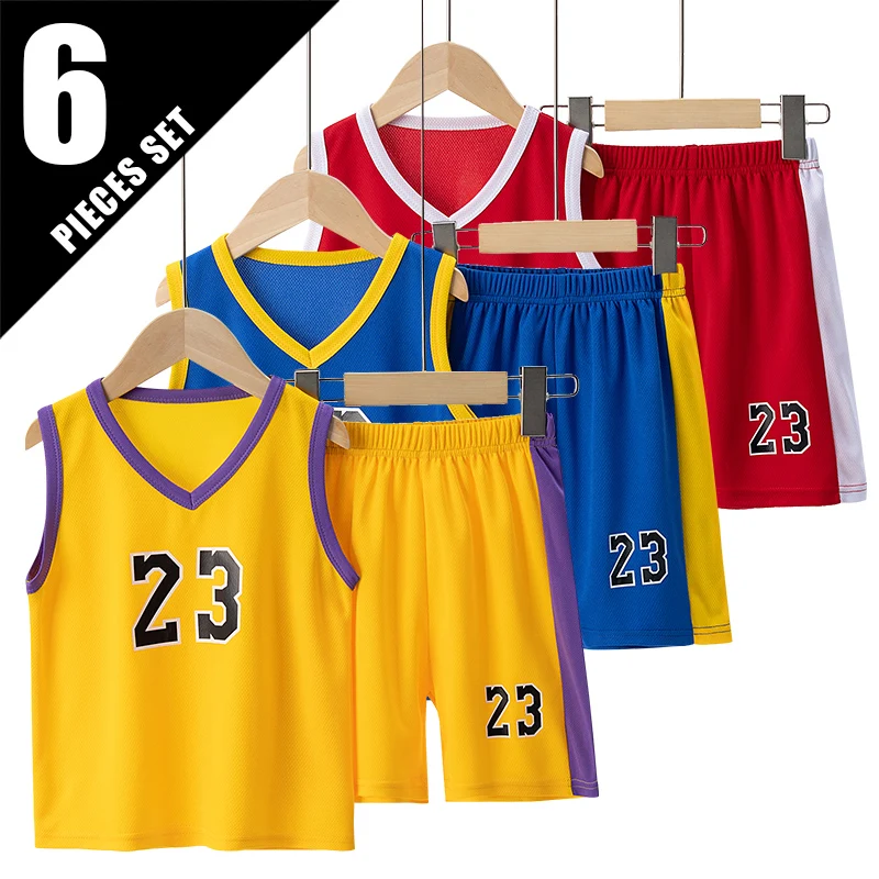 6/2 Pcs Children's Summer Quick-drying Exercise 23 Suit Boys Basketball Football Running Vest Joker Comfortable Shorts Students
6/2 Pcs Children's Summer Quick-drying Exercise 23 Suit Boys Basketball Football Running Vest Joker Comfortable Shorts Students