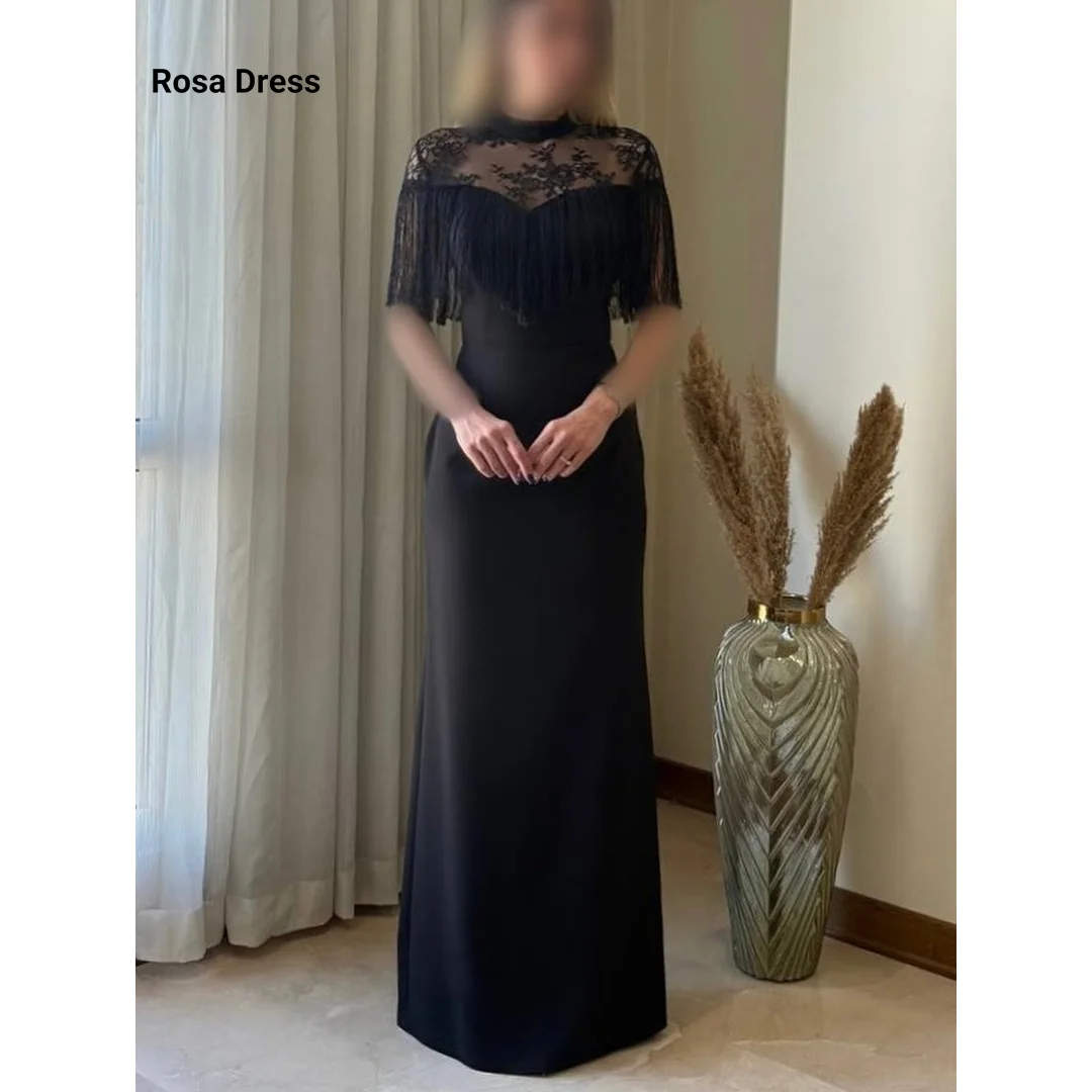 Round Neck Elegant Evening Dresses for Woman Party Shawl Luxury Party Dress Customized Black Mermaid Special Occasion Dresses
Round Neck Elegant Evening Dresses for Woman Party Shawl Luxury Party Dress Customized Black Mermaid Special Occasion Dresses