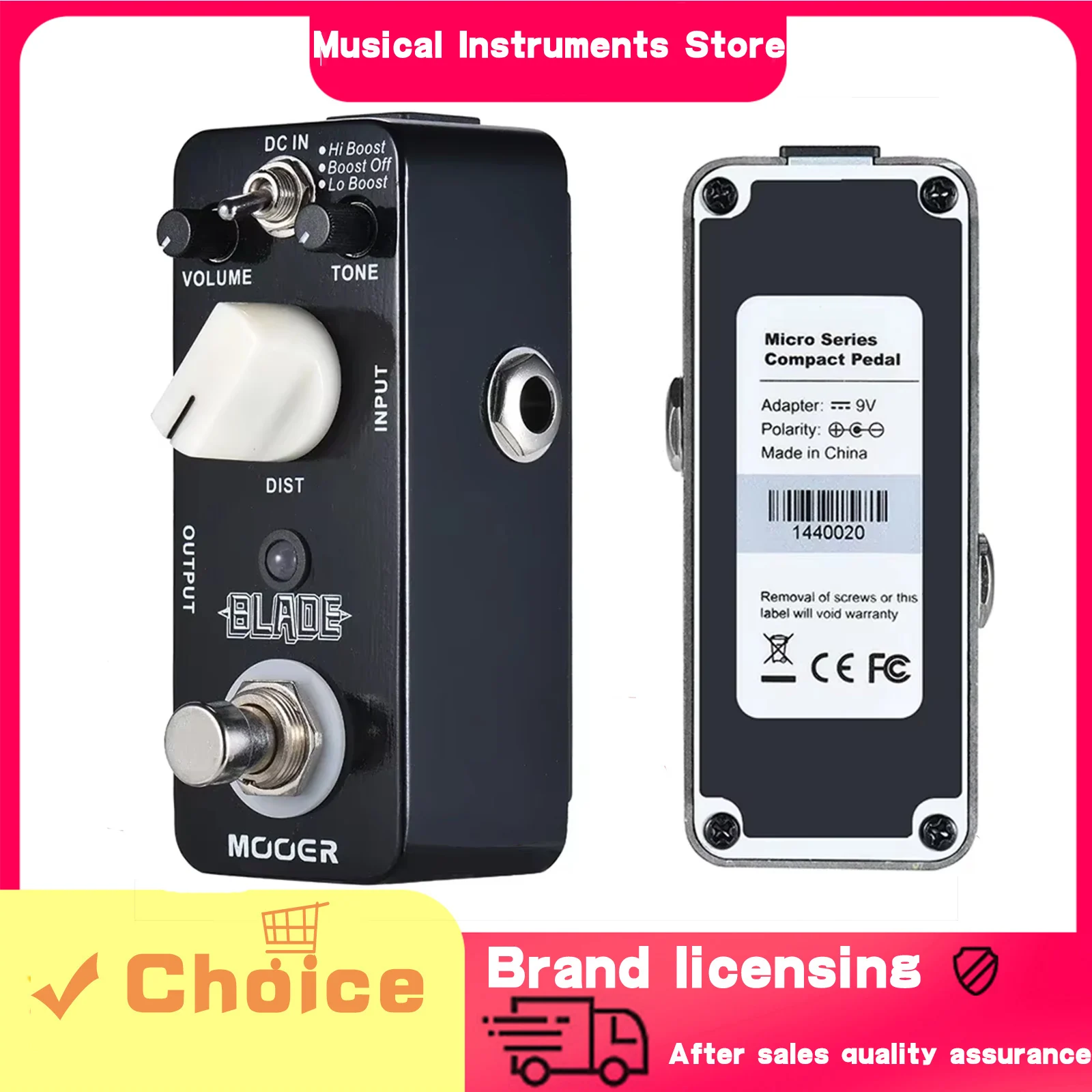 Гитарная педаль эффектов MOOER Blade Heavy Metal Distortion, True Bypass, 3 режима работы, MMD1, аксессуары для электрогитары
Гитарная педаль эффектов MOOER Blade Heavy Metal Distortion, True Bypass, 3 режима работы, MMD1, аксессуары для электрогитары