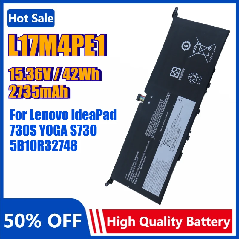 L17M4PE1 L17C4PE1 Laptop Battery for Lenovo Yoga S730-13IWL IdeaPad 730S-13IW 5B10R32748 5B10R32749 81J0001GGE L17S4PE1 bateria
L17M4PE1 L17C4PE1 Laptop Battery for Lenovo Yoga S730-13IWL IdeaPad 730S-13IW 5B10R32748 5B10R32749 81J0001GGE L17S4PE1 bateria