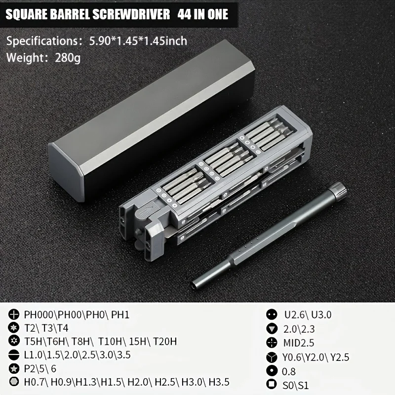 44 In 1 Precision Screwdriver Set, Multifunction Magnetic Mini Screw Driver Repair Tool Kit For Electronics
44 In 1 Precision Screwdriver Set, Multifunction Magnetic Mini Screw Driver Repair Tool Kit For Electronics