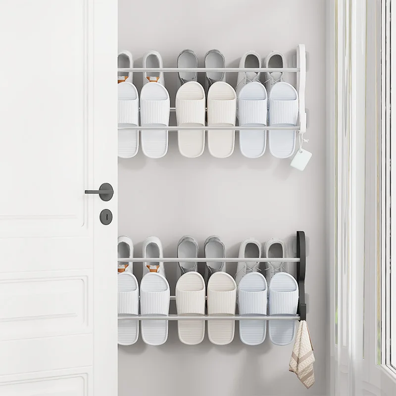 Over The Door Shoe Rack Adhesive Shoe Organizer Wall Mounted With S-Shape Front Door Slipper Rack Bathroom Multifunctional Shelf
Over The Door Shoe Rack Adhesive Shoe Organizer Wall Mounted With S-Shape Front Door Slipper Rack Bathroom Multifunctional Shelf