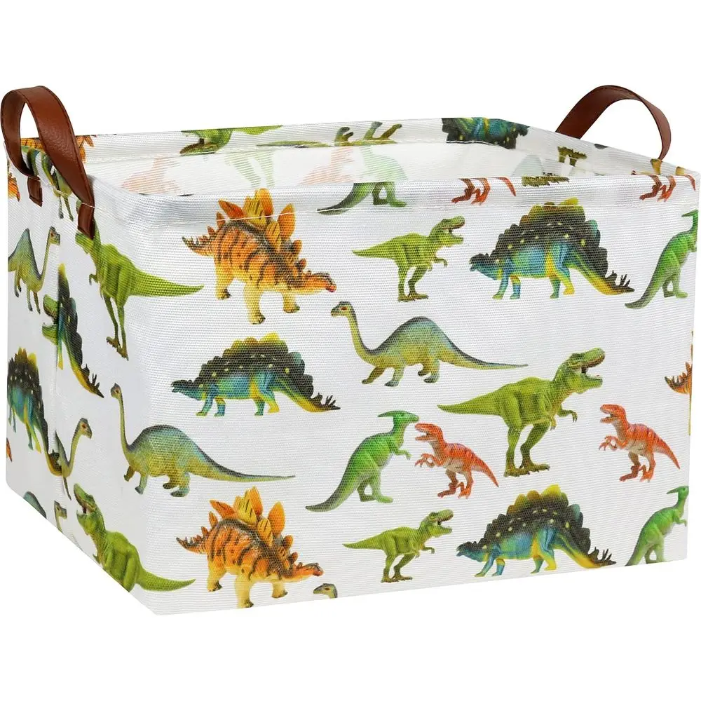 Dinosaur-Themed Storage Basket for Kids, Toy Organizer and Book Shelf for Playroom Decor
Dinosaur-Themed Storage Basket for Kids, Toy Organizer and Book Shelf for Playroom Decor