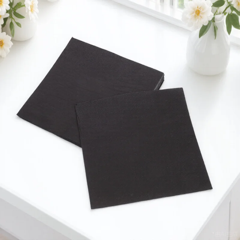 Black Napkins Portable Easy Use for Any Gathering Birthday Party Dessert Napkins Decorative Cocktail Napkin Paper Napkin
Black Napkins Portable Easy Use for Any Gathering Birthday Party Dessert Napkins Decorative Cocktail Napkin Paper Napkin