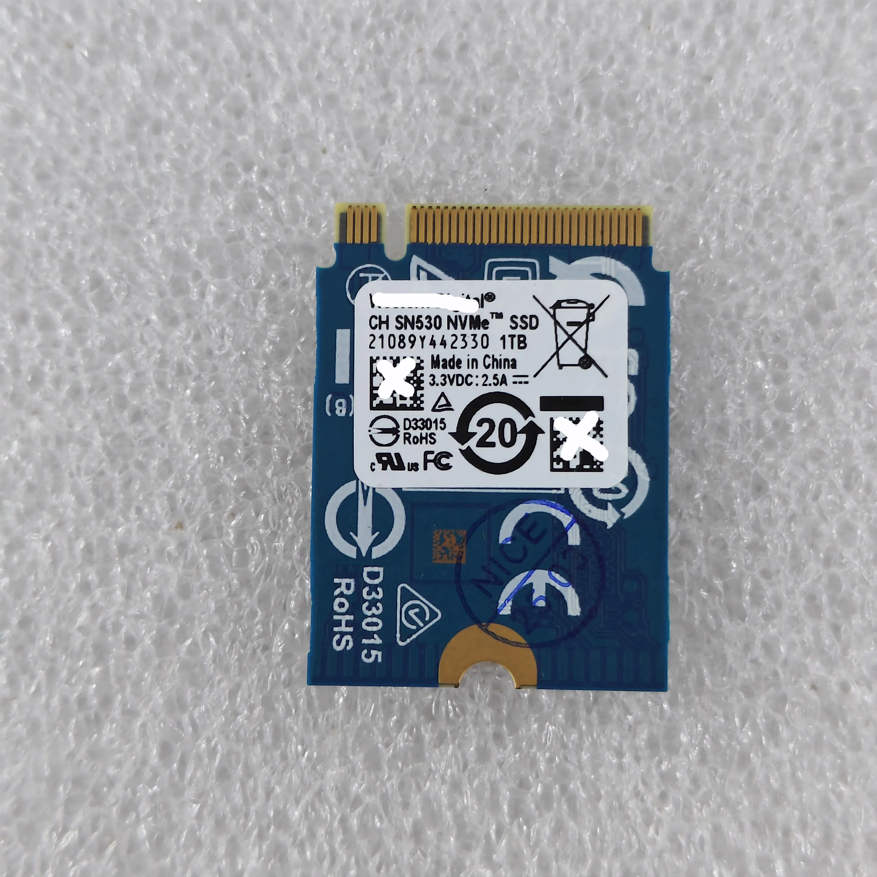 CH SN530 1TB M.2 2230 SSD NVMe PCIe 4.0 x2 For Xbox Series X/S Expansion Card
CH SN530 1TB M.2 2230 SSD NVMe PCIe 4.0 x2 For Xbox Series X/S Expansion Card